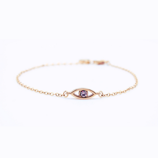 14k Gold Tarnish Proof Evil Eye Bracelet Set