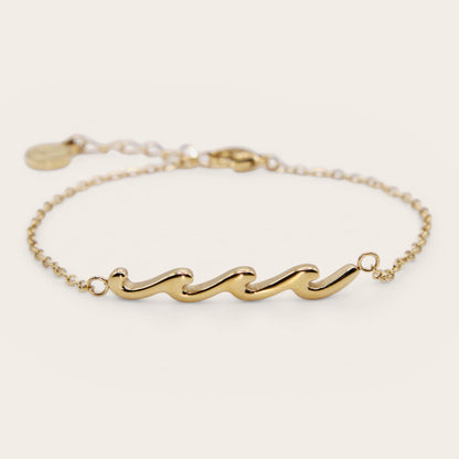 Wave Charm Bracelet Set