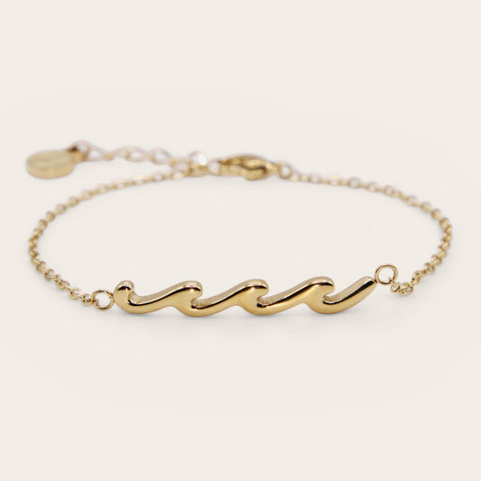Wave Charm Bracelet Set