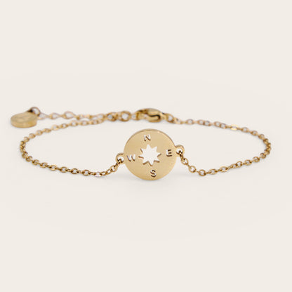Compass Charm Bracelet Set