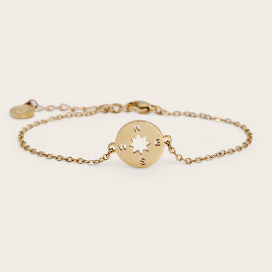 Compass Charm Bracelet Set