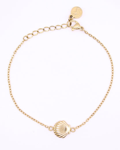 Gypsea Bands Treasures 14k Gold Sea Shell Bracelet Set