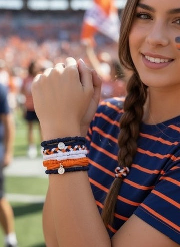 Team Spirit: Navy, Orange, White